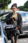 Shenae Grimes pictured leaving a Yoga Class in Hollywood